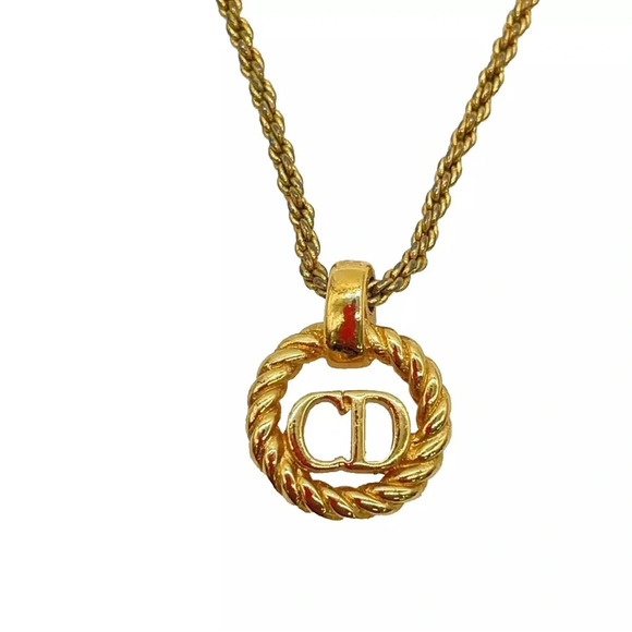 Authentic Christian Dior CD Necklace - Picture 4 of 11